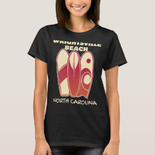 WRIGHTSVILLE BEACH Surfing Vintage Surfboards Retr T-Shirt