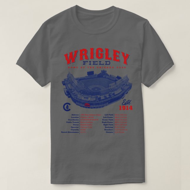 Wrigley Field T-Shirt (Design Front)
