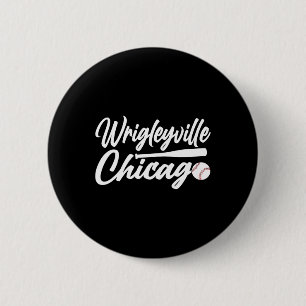Wrigleyville Chicago Baseball American 6 Cm Round Badge