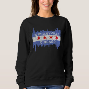 Wrigleyville Chicago Flag North Side Pride Chi Tow Sweatshirt