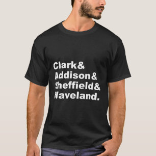Wrigleyville Chicago North Side Street Names T-Shirt