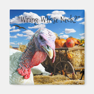 “Wring Whose Neck?” Thanksgiving Holiday Magnet