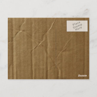 Wrinkled Cardboard Postcard