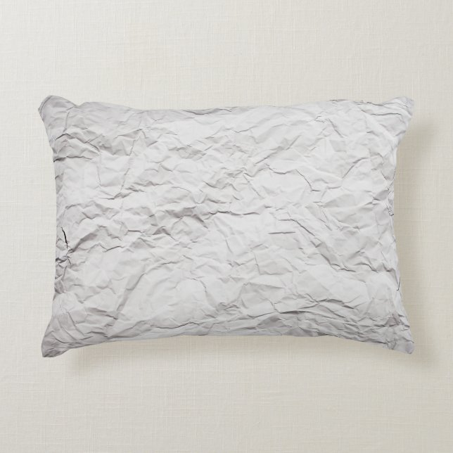 Wrinkled paper texture, detailed background. decorative cushion (Front)