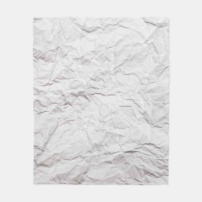 Wrinkled paper texture fleece blanket (Front)