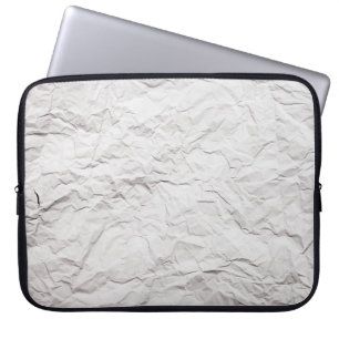 Wrinkled paper texture laptop sleeve