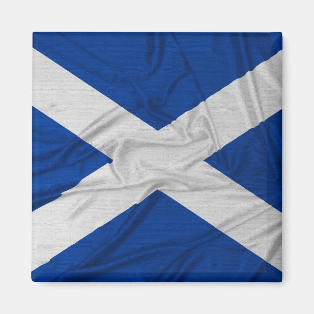Wrinkled Scotland Flag Magnet (Front)