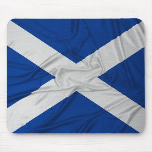 Wrinkled Scotland Flag Mouse Pad