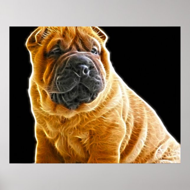 Wrinkles, The Chinese Shar Pei Puppy Dog Poster (Front)