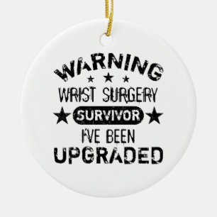 Wrist Surgery Humour Upgraded Ceramic Tree Decoration