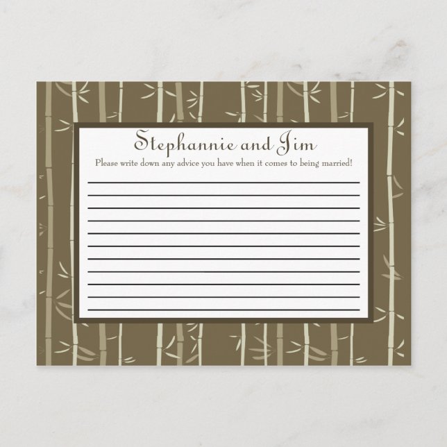 Writable Advice Card Bamboo Bliss (Front)