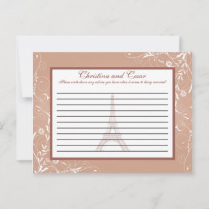 Writable Advice Card Floral Spiral in Paris