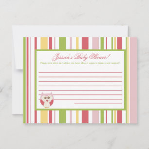 Writable Advice Card Love and Nature Girl Woodland