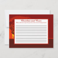 Writable Advice Card Red Sunset in Africa