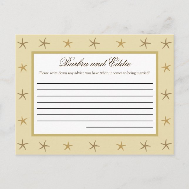 Writable Advice Card Sandy (Front)