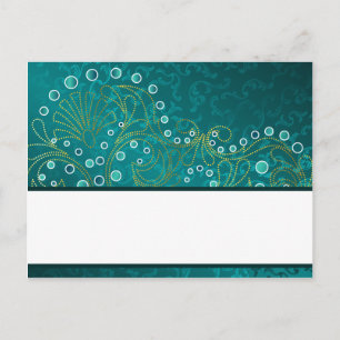 Writable Place Card Arabian Teal