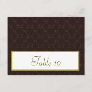 Writable Place Card Light/Olive Green Chandelier B