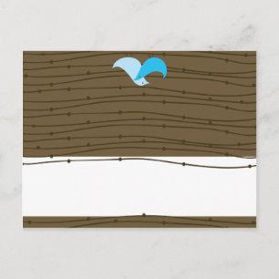 Writable Place Card Love Birds