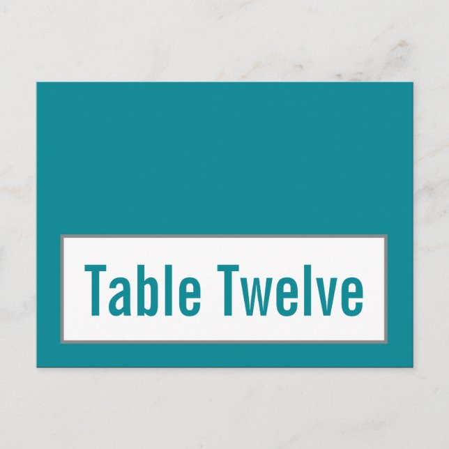 Writable Place Card Modern Grey Damask Lace Print (Front)