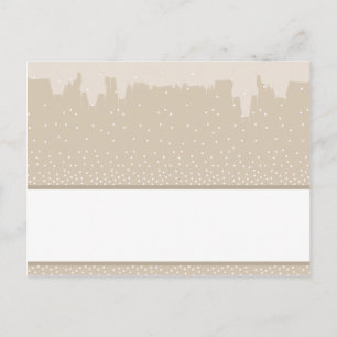 Writable Place Card Old Town Christmas