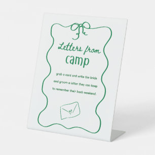 Write a Letter to the Bride and Groom Sign 