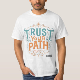 Write a short of the t-shirt design fo"Trust Your
