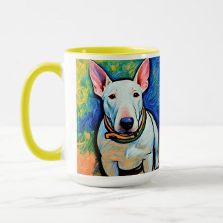 Write Bull Terrier crayon look art coffee mug