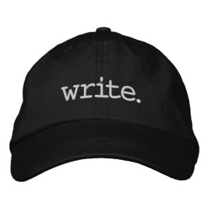 Write Embroidered Baseball Cap   for a Writer
