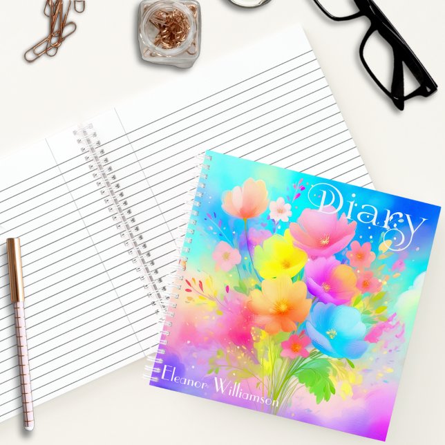 Write in bloom: customisable square diary notebook (Creator Uploaded)