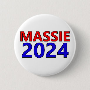 Write in Rep.Thomas Massie for President 2024 6 Cm Round Badge