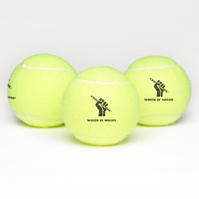 Write is Might Tennis Balls (Multi)