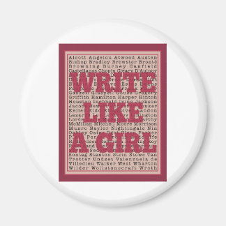 Write Like a Girl Lipstick Magnet
