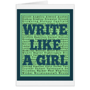 Write Like a Girl Peacock