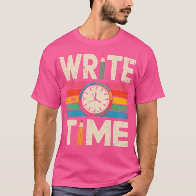 Write Onime Funny Writer Au Pun Design girl funny T-Shirt (Front)