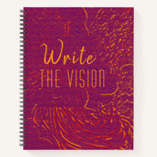 Write The Vision, 8.5x11 notebook, spiral bound Notebook