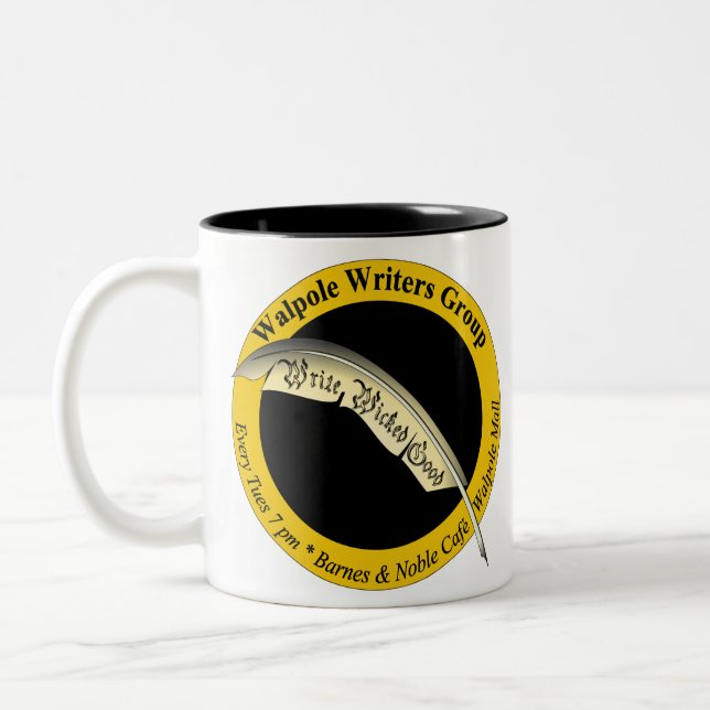 Write Wicked Good Black Logo Mug (Left)