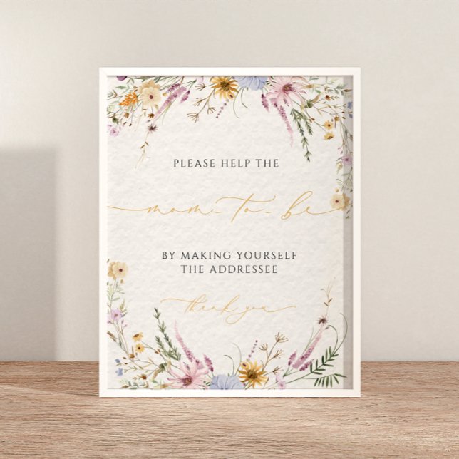 Write Your Address Baby Shower Address the Envelop Poster (Creator Uploaded)