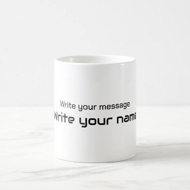 Write your message coffee mug (Center)