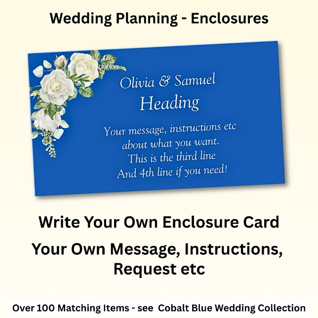 Write Your Own Enclosure Card -  Cobalt Blue (Creator Uploaded)