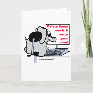 Write Your own Message GREETING CARD