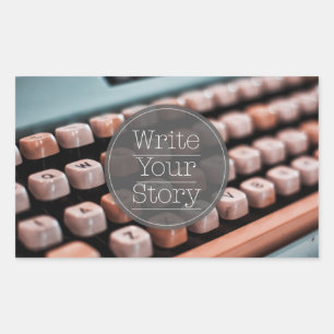 Write Your Story Rectangular Sticker