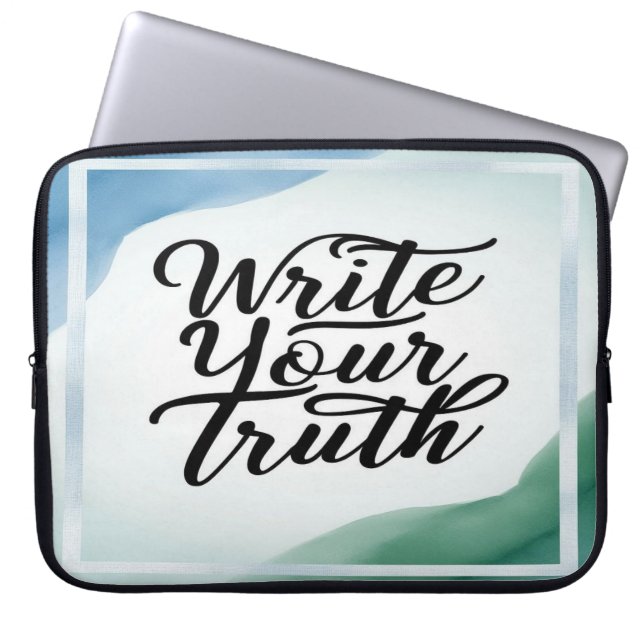 Write Your Truth  Laptop Sleeve (Front)