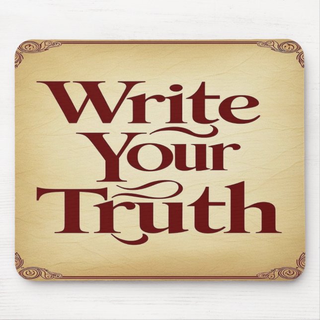 Write Your Truth option 3 Mouse Pad (Front)