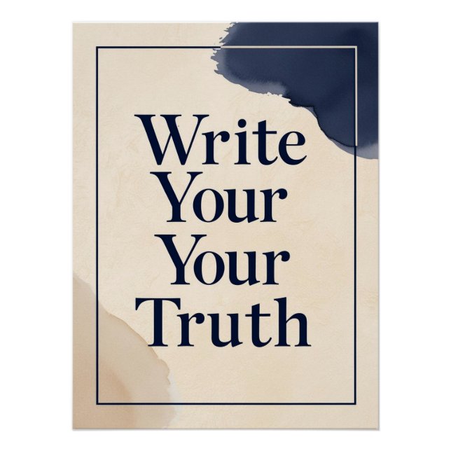 Write Your Truth option 3 Poster (Front)