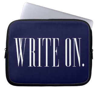 WriteOn1Blk.png Laptop Sleeve