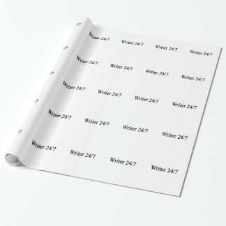 Writer 24/7 wrapping paper
