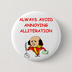 writer 6 cm round badge