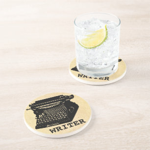 Writer Antique Typewriter Coaster