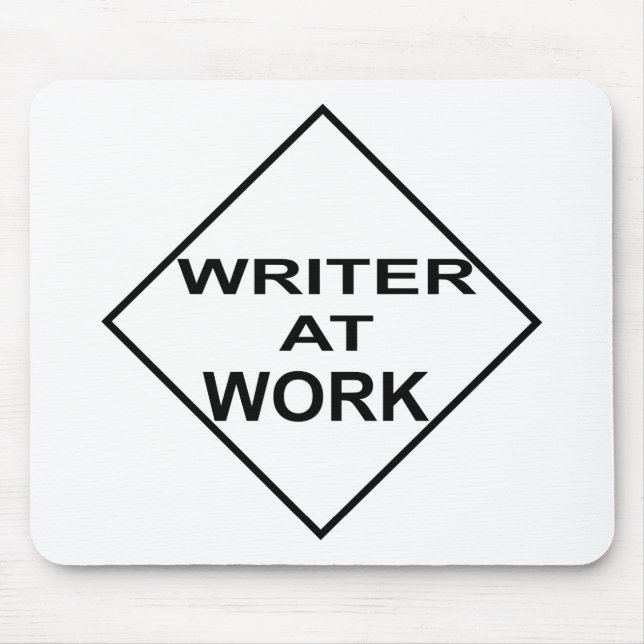 Writer at Work - Gift for Writers Mouse Pad (Front)