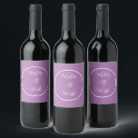 Writer At Work Purple Wine Label<br><div class="desc">Dads bring so much joy to our lives. From their big bear hugs to shared laughs and quality time, they truly make every moment special. If your dad has a love for wine, why not elevate his next bottle with a custom label that reads “Best Dad Ever”? He’ll be thrilled...</div>